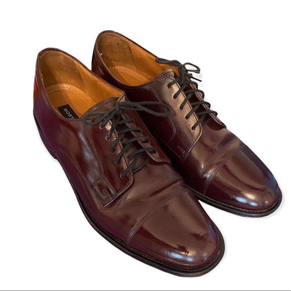 Sunday Best Bostonians size 12 Leather upper and leather insoles. Maroon lace up - Picture 2 of 6